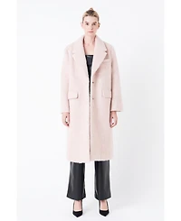 Grey Lab Women's Oversize Single-breasted Long Coat