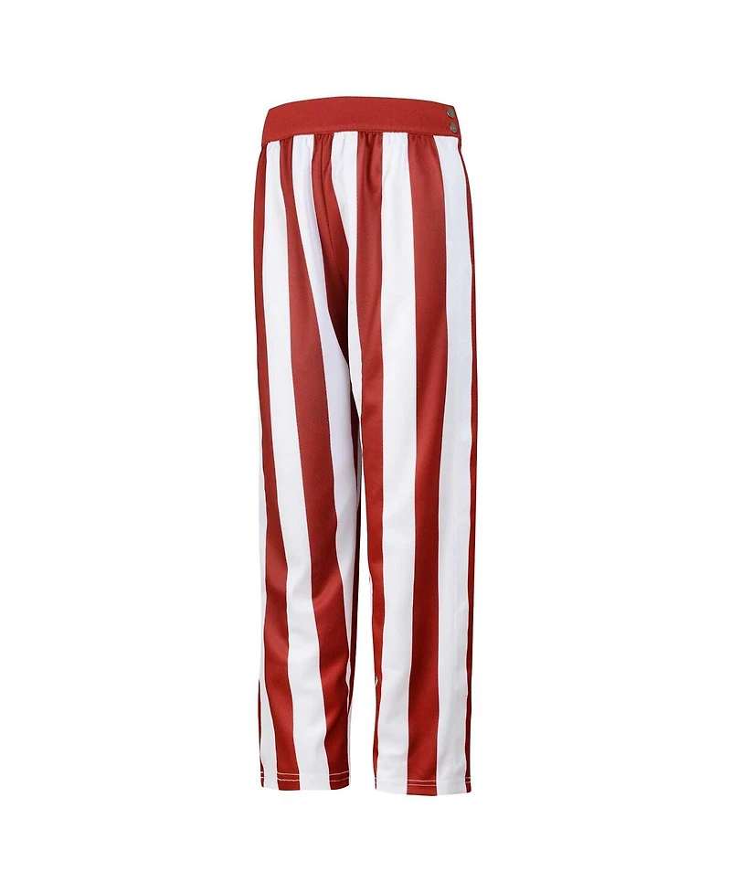 Big Boys Crimson, White Indiana Hoosiers Candy Stripe Pants