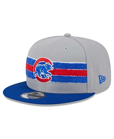 Men's New Era Gray, Royal Chicago Cubs Band 9FIFTY Snapback Hat