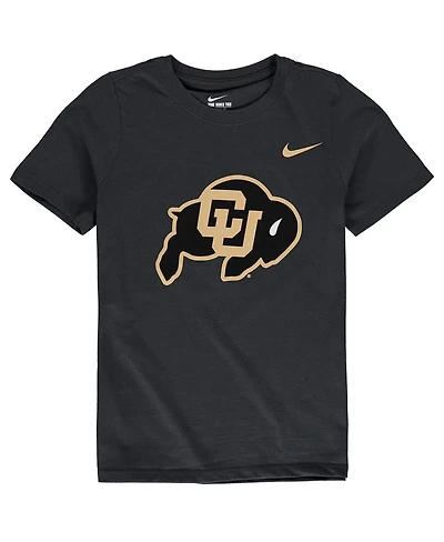Big Boys Nike Anthracite Colorado Buffaloes Cotton Logo T-shirt