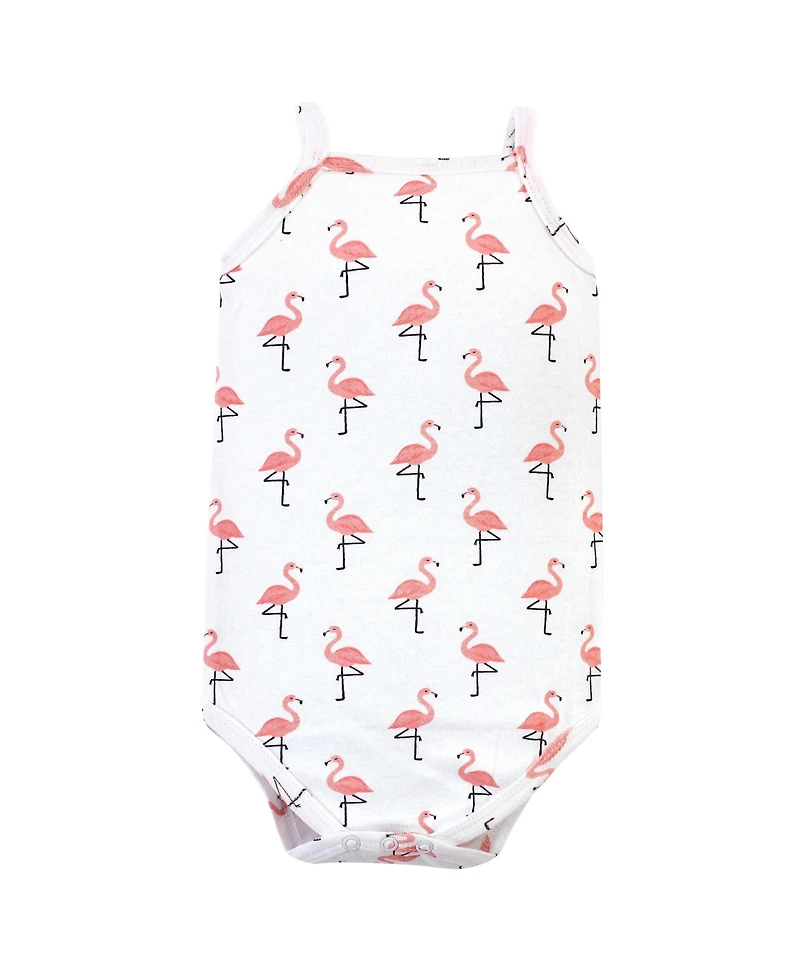 Little Treasure Baby Girls Cotton Bodysuits 3pk, Cherries, 3-6 Months