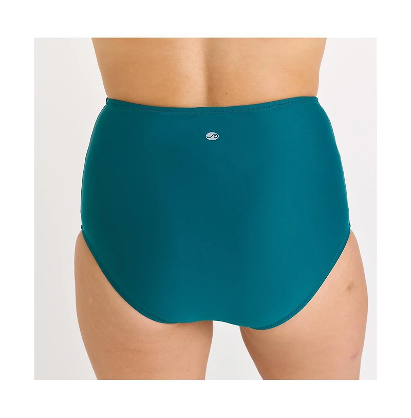 Calypsa Women's High Waisted Bikini Bottom With Front Tie