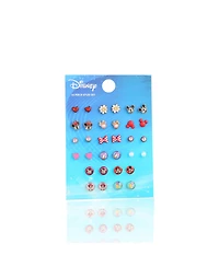 Disney Mickey, Minnie Mouse & Friends Stud Earrings Pack of 16 Pairs - Officially Licensed Disney Earrings for Daily Wear