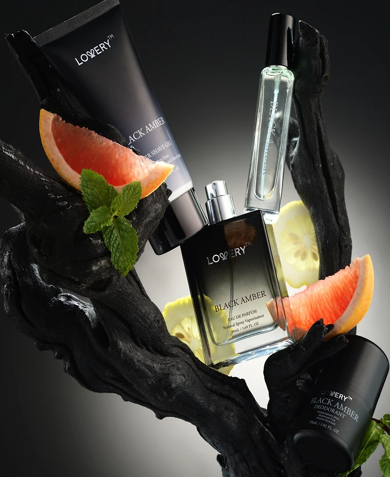 Lovery Men's 4-Pc. Black Amber Eau de Parfum Gift Set