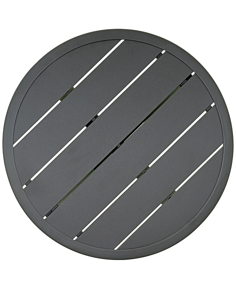 Astaire 24" Round Outdoor Slat Top End Table, Created for Macy's