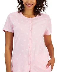 Charter Club Women's 2-Pc. Cotton Printed Cropped Pajamas Set, Created for Macy's