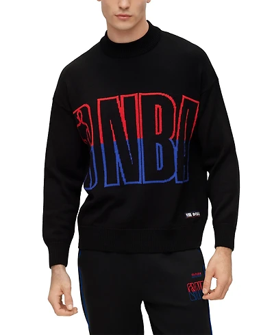 Boss by Hugo Men's Nba Relaxed-Fit Sweater