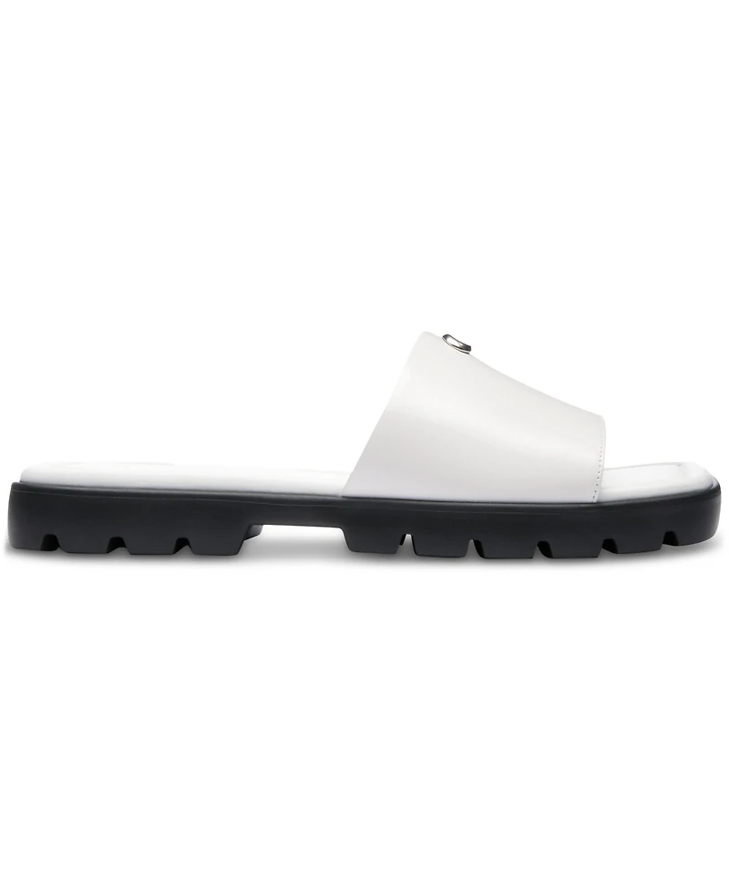 Coach Women's Florence "C" Lug-Sole Slip-On Slide Flat Sandals