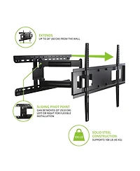Kanto FMC4 Full Motion Mount with Adjustable Pivot Point for 30" to 60" TVs