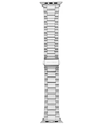 Vince Camuto Men's Silver-Tone Stainless Steel Link Band Compatible with 42mm, 44mm, 45mm, Ultra, Ultra2 Apple Watch