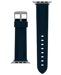 Vince Camuto Men's Blue Premium Silicone Band Compatible with 42mm, 44mm, 45mm, Ultra, Ultra2 Apple Watch