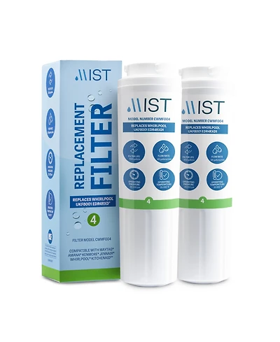 UKF8001 Filter 4 Replacement for Maytag, Whirlpool Filter 4 Everydrop EDR4RXD1, 4396395, Kenmore 46-9005, RWF0900A Refrigerator Water Filter Pack of 2