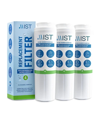 Mist UKF8001 Filter 4 Replacement for Maytag, Whirlpool Filter 4 Everydrop EDR4RXD1, 4396395, Kenmore 46-9005, RWF0900A Refrigerator Water Filter Pack
