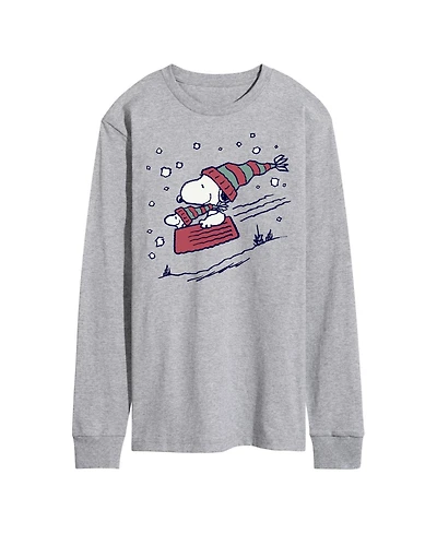 Airwaves Men's Peanuts Holidays Long Sleeve T-shirt