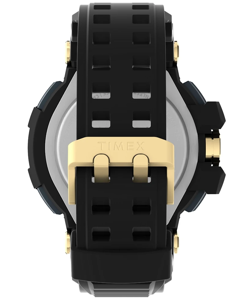 Timex Ufc Men's Combat Analog-Digital Black Resin Watch, 53mm