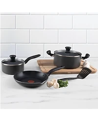 T-Fal Initiatives Aluminum 6 Piece Cookware Set