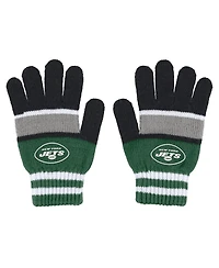 Women's Wear by Erin Andrews New York Jets Stripe Glove and Scarf Set
