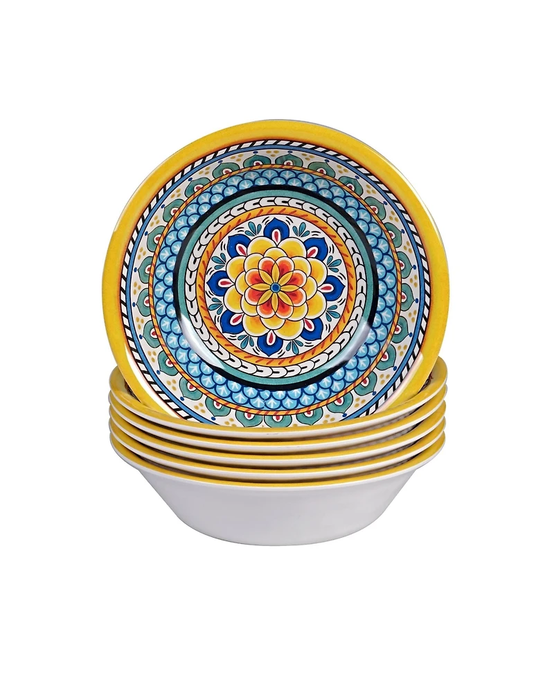 Certified International Portofino Melamine 6-Pc. All Purpose Bowls