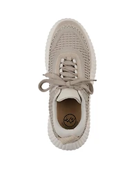 White Mountain Women's Dynastic Lace Up Platform Sneakers