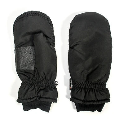 Muk Luks Men's Waterproof Fleece Flip Mittens, Black, XLarge