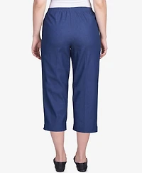 Alfred Dunner Petite Pull-On Capri Jeans