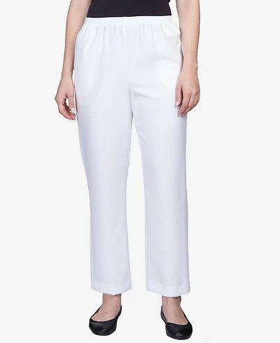 Alfred Dunner Classics Pull-On Straight-Leg Pants Petite and Short