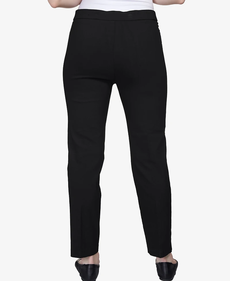 Alfred Dunner Petite Classics Tummy-Control Pull-On Straight-Leg Pants, & Short