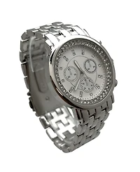 Olivia Pratt Round Rhinestones Analog Display Women Watch