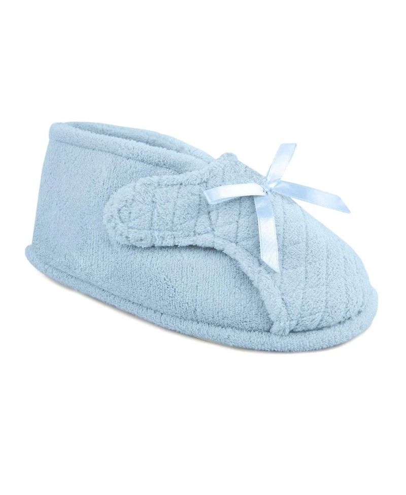 Muk Luks Women's Micro Chenille Adjustable Bootie Slippers