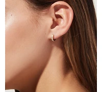 Ana Luisa Pearl Huggie Hoops - Ashley