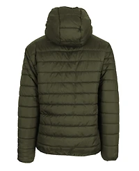 Spire By Galaxy Men's Sherpa Lined Hooded Puffer Jacket