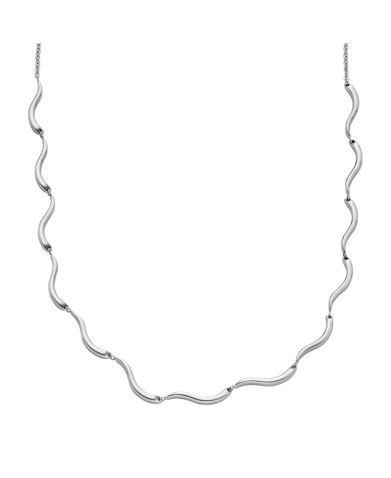 Skagen Women's Essential Waves Stainless Steel Chain Necklace