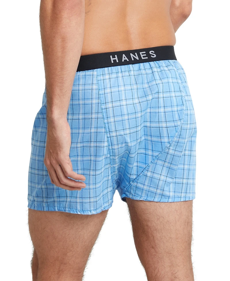 Hanes Men's 5+1 Bonus Pack Woven Boxers