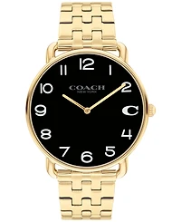 Coach Men's Elliot Gold-Tone Stainless Steel Bracelet Watch 40mm