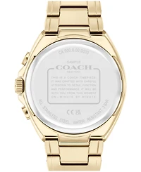 Coach Men's Jackson Gold-Tone Stainless Steel Bracelet Watch 45mm