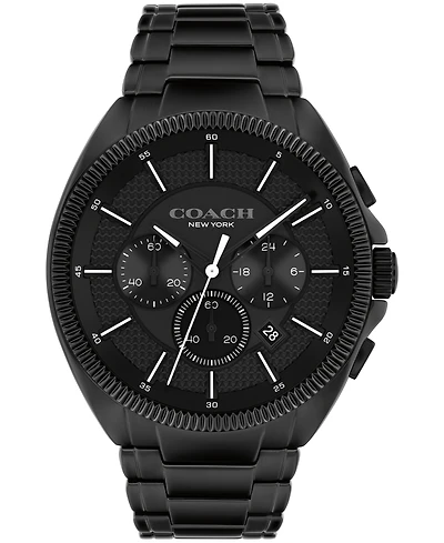 Coach Men's Jackson Black Stainless Steel Bracelet Watch 45mm