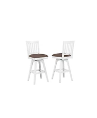 Closeout Peighton 8-Piece Bar Set (Back bar with hutch, bar with 2 saddle stools, and pub table with 2 swivel stools)