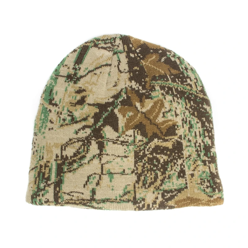 Muk Luks Men's Quietwear Digital Knit Camo Beanie/Adventure Snow, Adventure One