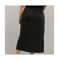 Cozy Earth Women's Modern Modal Midi Skirt