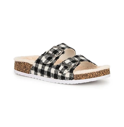 Women's Plaid Footbed Slippers