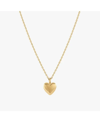 Puffed Heart Pendant Necklace – Perfect Summer Gift, Delicate Statement