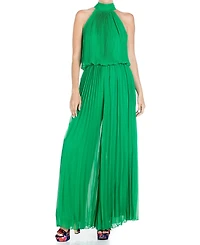 Meghan Fabulous Women's Wild Orchid Pleat Jumpsuit