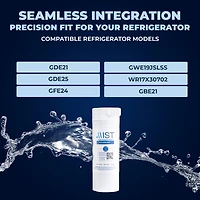 Xwf Water Filter Replacement (Not Xwfe), Compatible with Ge Xwf Models: GWE19JSLSS, WR17X30702, GBE21, GDE21, GDE25, GFE24