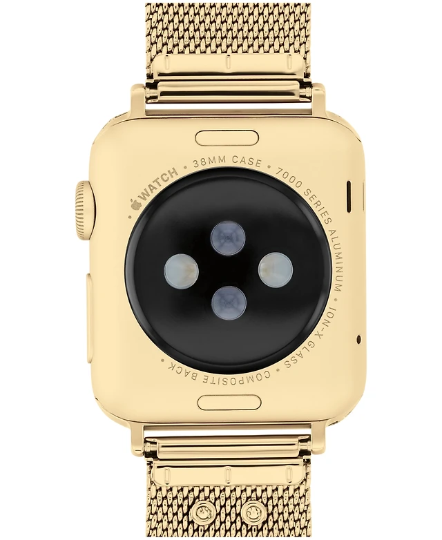 COACH Gold-Tone Stainless Steel Mesh Bracelet for 38, 40, 41mm Apple Watch COACH Rose Gold-Tone Stainless Steel Mesh Women main image 2