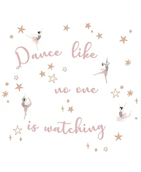 Lambs & Ivy Ballerina Baby Dance Like No One is Watching Wall Decals/Stickers