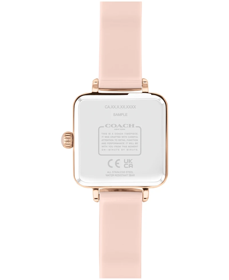 Coach Women's Cass Blush Resin Bangle Bracelet Watch 22mm