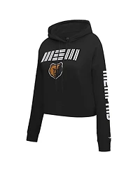 Women's Pro Standard Black Memphis Grizzlies 2023/24 City Edition Cropped Pullover Hoodie