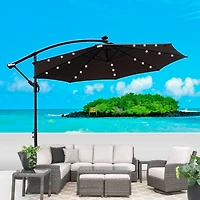 Streamdale 10ft Solar Led Patio Umbrella, Sun Shade, Waterproof