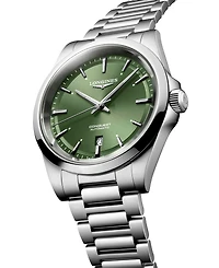 Longines Men's Swiss Automatic Conquest Stainless Steel Bracelet Watch 41mm