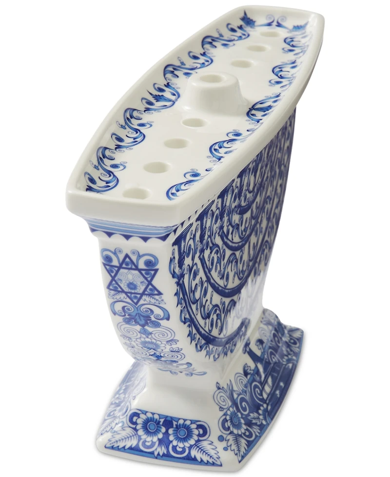 Spode Blue Italian Menorah